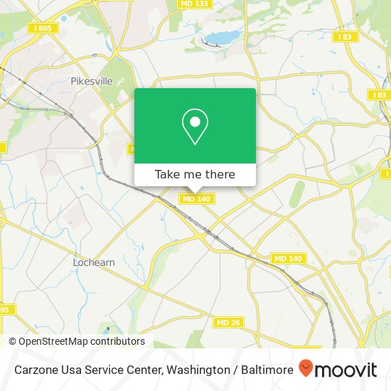 Carzone Usa Service Center map