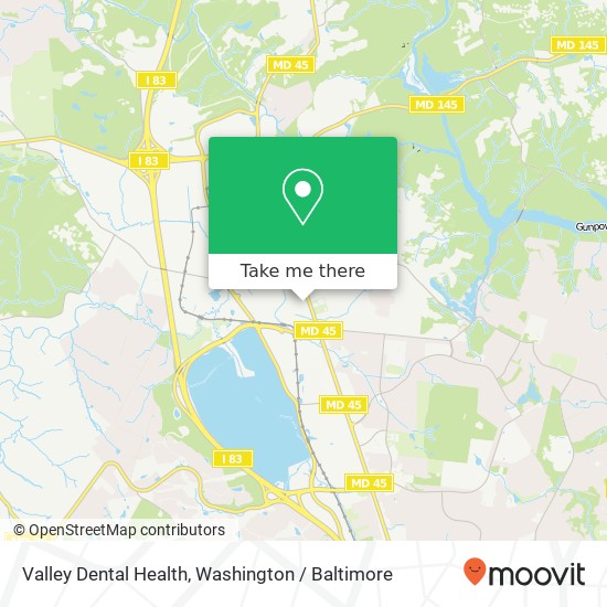 Valley Dental Health map