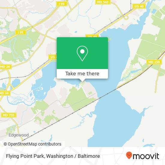 Flying Point Park map