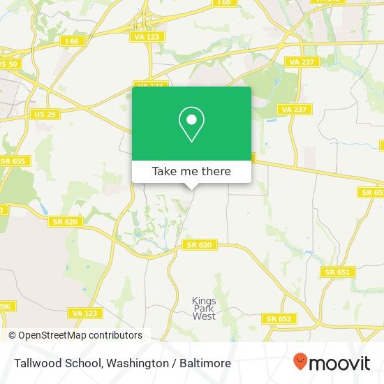 Mapa de Tallwood School