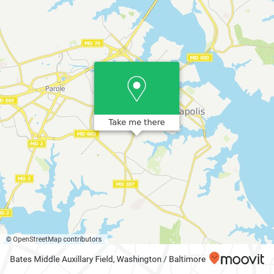Mapa de Bates Middle Auxillary Field