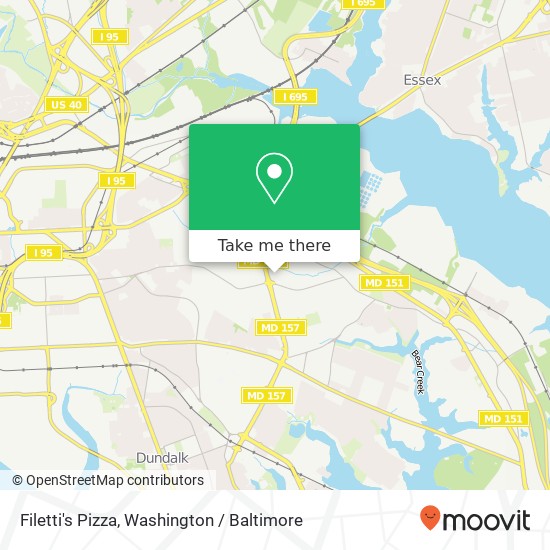 Filetti's Pizza map