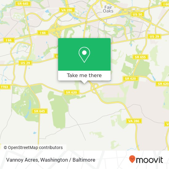 Vannoy Acres map