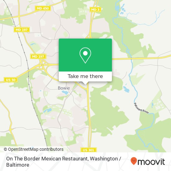 On The Border Mexican Restaurant map