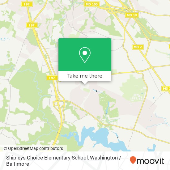 Mapa de Shipleys Choice Elementary School