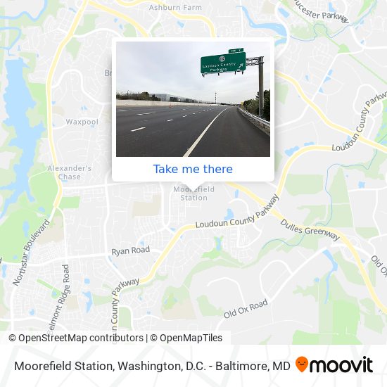 Mapa de Moorefield Station