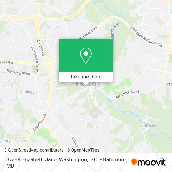 Sweet Elizabeth Jane map