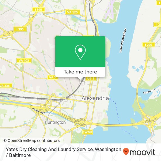 Mapa de Yates Dry Cleaning And Laundry Service