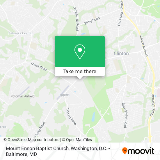 Mount Ennon Baptist Church map