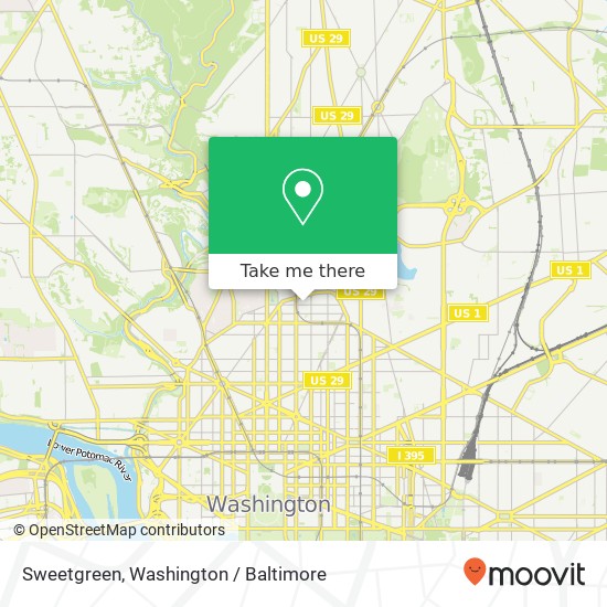 Sweetgreen map