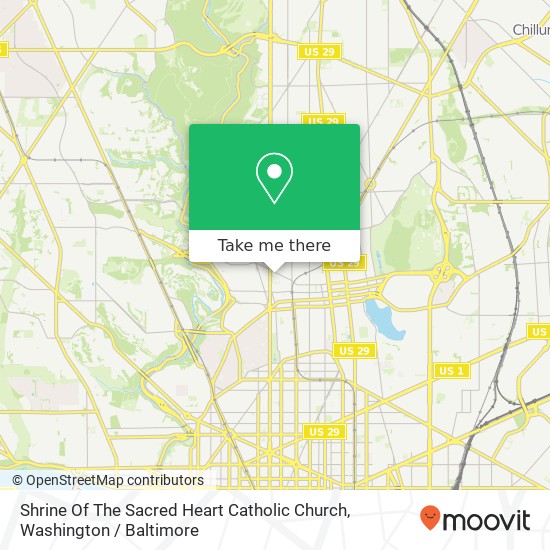 Mapa de Shrine Of The Sacred Heart Catholic Church