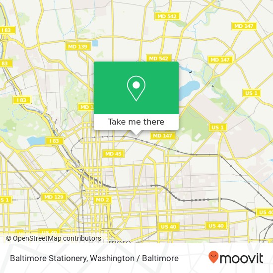 Baltimore Stationery map