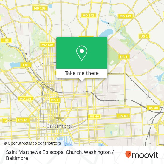 Saint Matthews Episcopal Church map