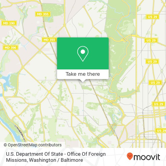 U.S. Department Of State - Office Of Foreign Missions map