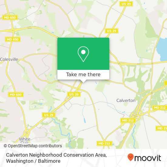 Mapa de Calverton Neighborhood Conservation Area