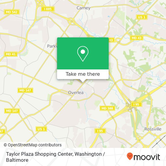 Taylor Plaza Shopping Center map