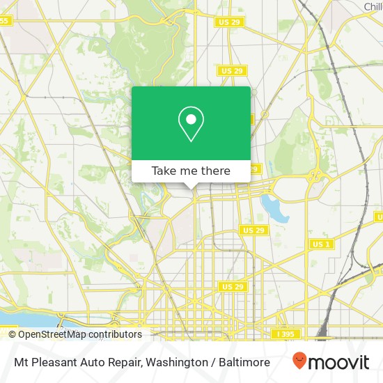 Mt Pleasant Auto Repair map