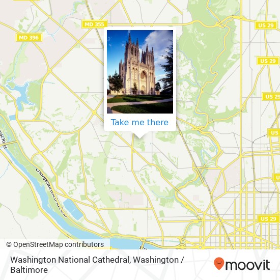 Mapa de Washington National Cathedral