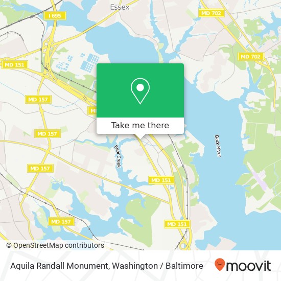 Mapa de Aquila Randall Monument