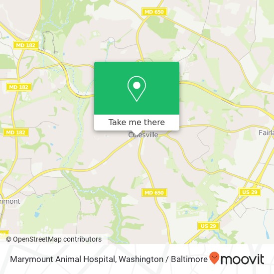 Marymount Animal Hospital map