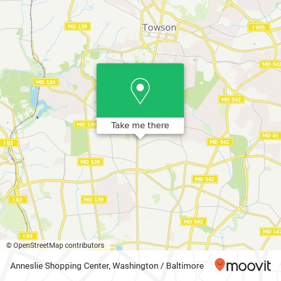 Anneslie Shopping Center map