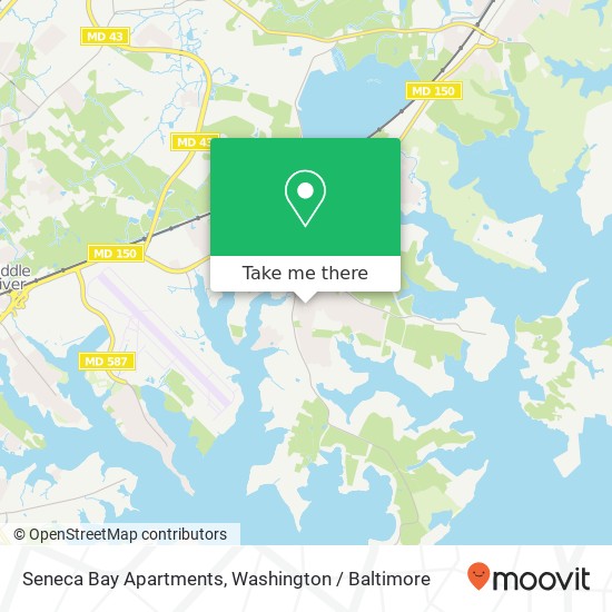 Mapa de Seneca Bay Apartments