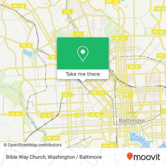 Mapa de Bible Way Church