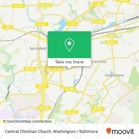 Mapa de Central Christian Church
