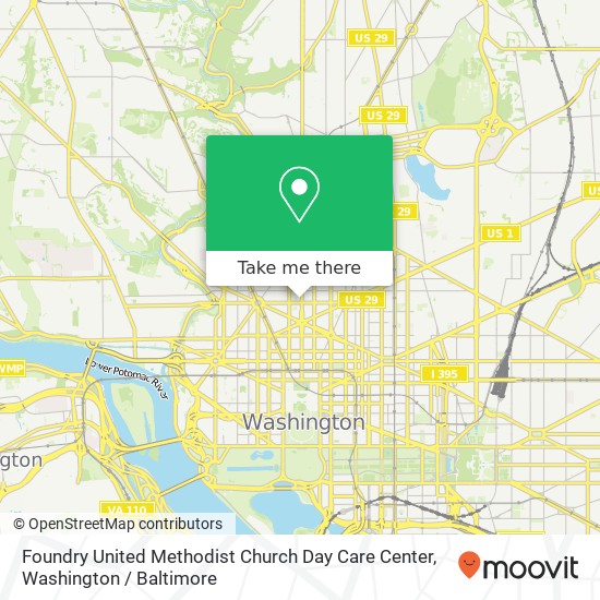 Foundry United Methodist Church Day Care Center map