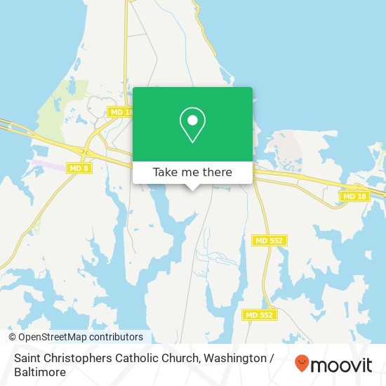 Saint Christophers Catholic Church map