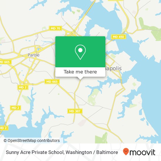 Sunny Acre Private School map