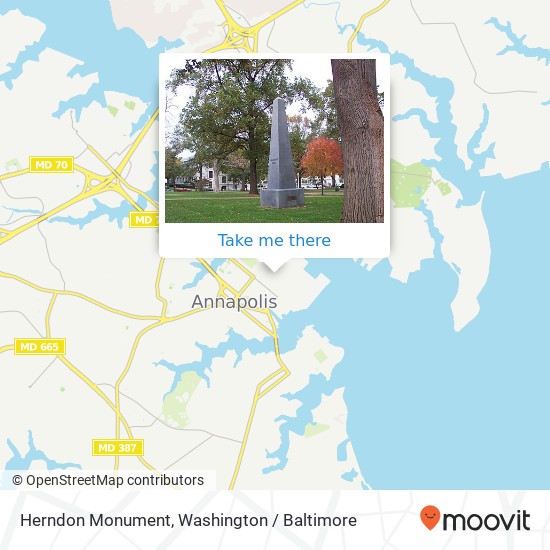 Herndon Monument map