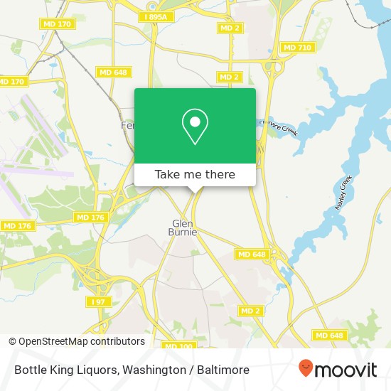 Mapa de Bottle King Liquors