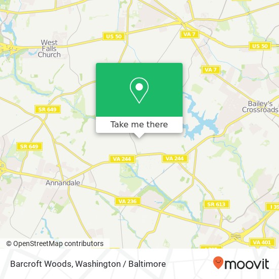 Mapa de Barcroft Woods