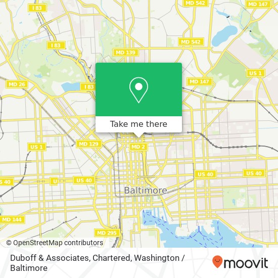 Mapa de Duboff & Associates, Chartered