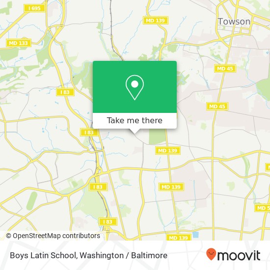 Mapa de Boys Latin School