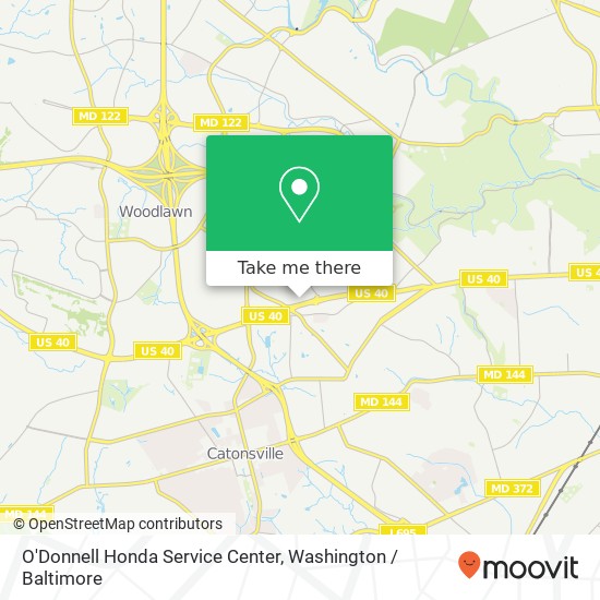 O'Donnell Honda Service Center map