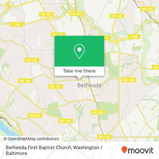 Bethesda First Baptist Church map