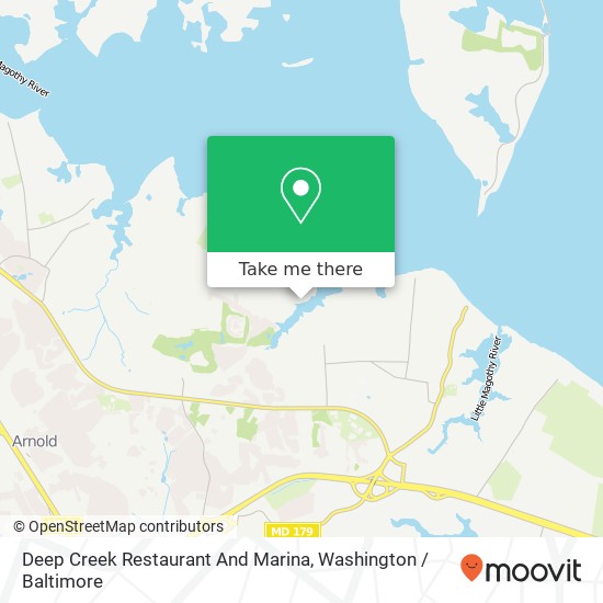 Mapa de Deep Creek Restaurant And Marina