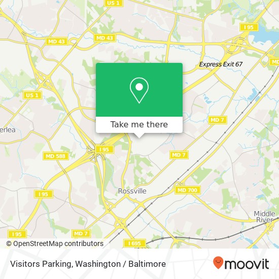 Visitors Parking map