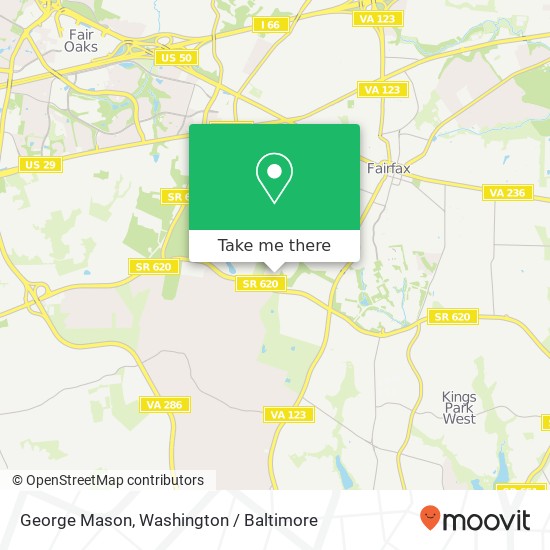 Mapa de George Mason
