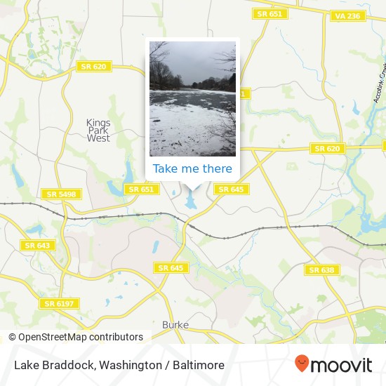 Lake Braddock map