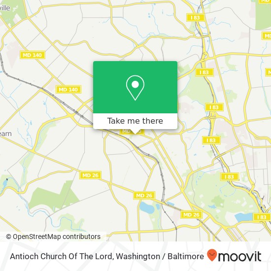 Antioch Church Of The Lord map