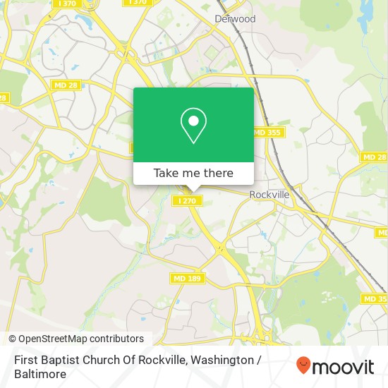 Mapa de First Baptist Church Of Rockville