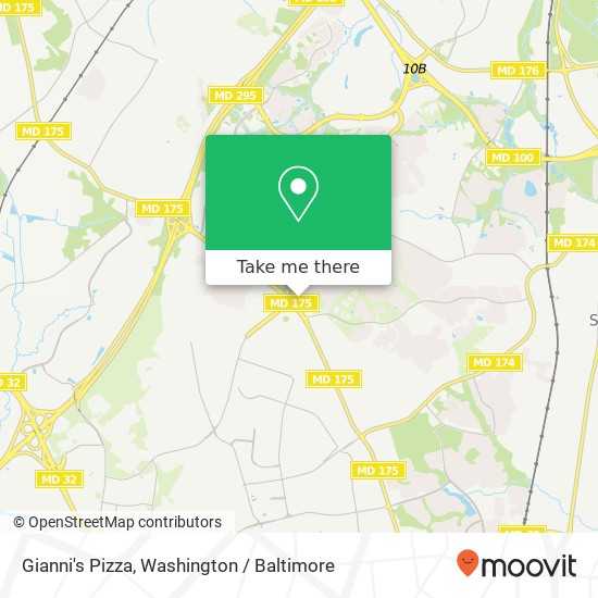 Gianni's Pizza map