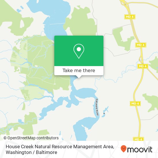 Mapa de House Creek Natural Resource Management Area