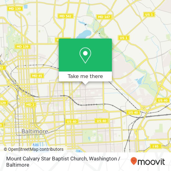 Mount Calvary Star Baptist Church map