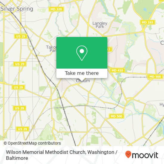 Mapa de Wilson Memorial Methodist Church