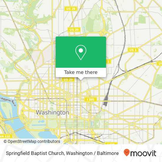 Springfield Baptist Church map