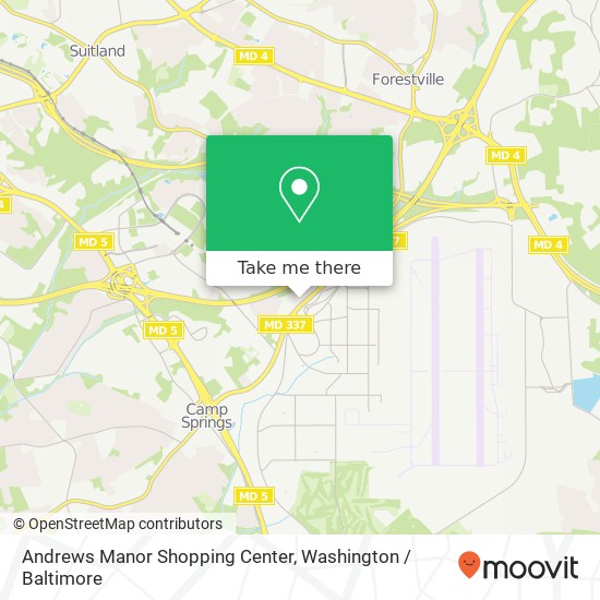 Andrews Manor Shopping Center map
